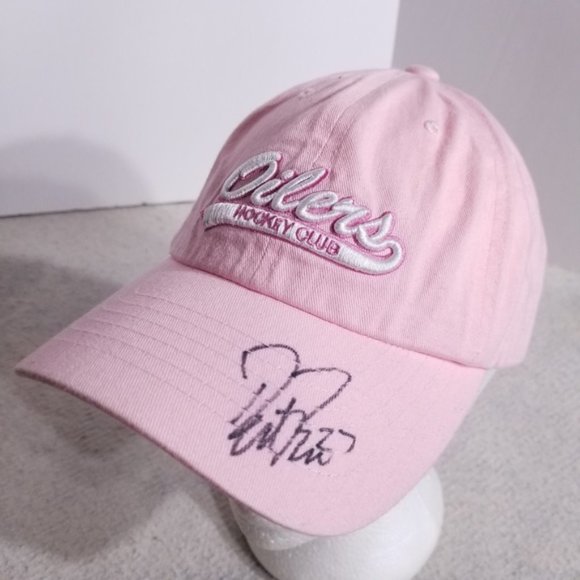 Edmonton Oilers Accessories - Edmonton Oilers Hockey Club Signed Adjustable Hat